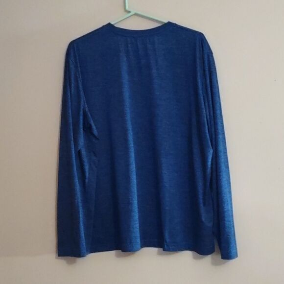 Marvel Avengers Captain America Men's XL long sleeve Blue Red White Shield top - Picture 2 of 5